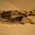 Antique Solid Brass Alligator Paper Holder Clasp, Golden Hands+++ 12 thumbnail