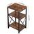 3-Tier End Table – Rustic Brown & Black Metal Side Table with Storage 6 thumbnail
