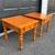 🔥Solid Pine Wood End Tables (Set of 2) – Refinished, Turned Legs – MU 2 thumbnail