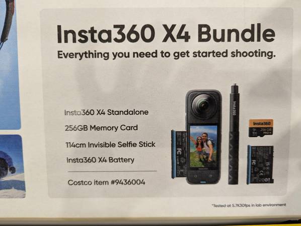 Insta360 X4 - 8K 360° Action Camera Adventure Bundle - BNIB 1