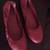 ballet flats,Leather burgundy, size 8 1 thumbnail