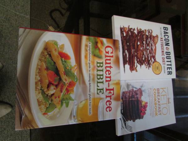 3 cookbooks, Keto and Gluten Free diets 1