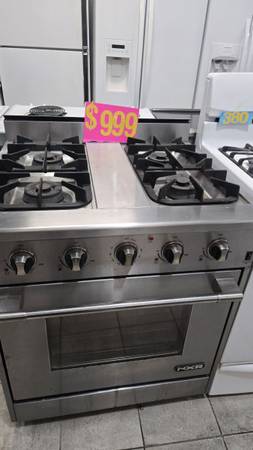 30” NXR RANGE OVEN COMERCIAL 4 BURNERS STAINLESS STEEL FOR SALE 1