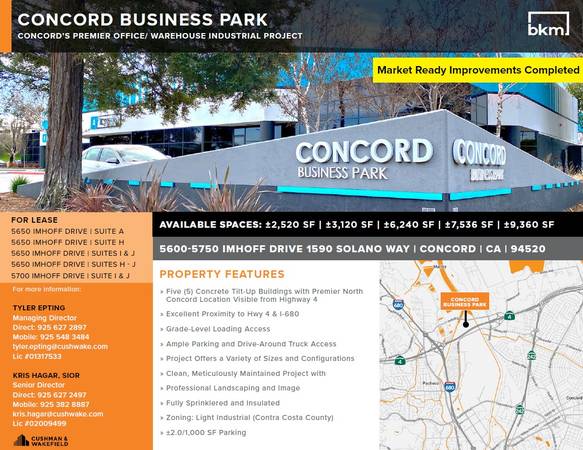 Concord's Premier Office / Warehouse Industrial Project 1
