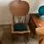Vintage Rocking Chair Wood Green Velvet Padded Seat Oro Valley 1 thumbnail