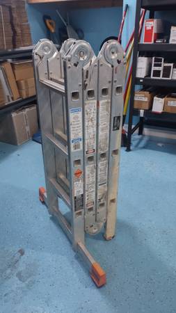 12Ft Industrial Folding Ladder 1