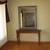 ENTRY TABLE CONSOLE   CHERRY WOOD & MIRROR 10 thumbnail