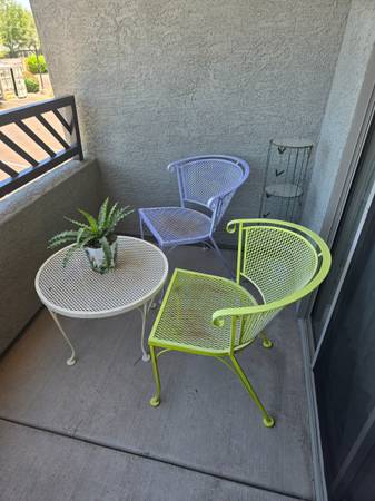 Mid-century modern,  mcm patio Bistro set 1