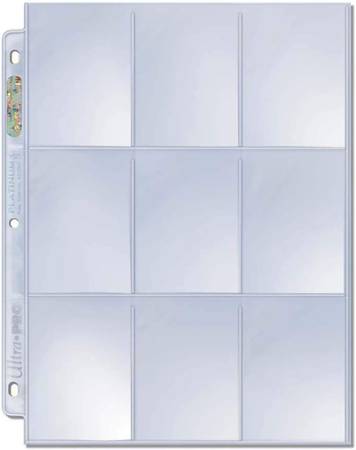 Plastic Card Sheets - Treat Entertainment Co. Baseball Memorabilia 1