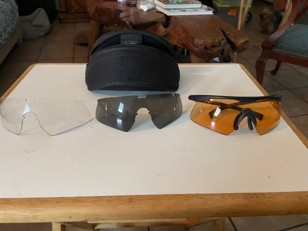 WILEY X PT-1 SCL SUNGLASSES HI VELOCITY 3 EXTRA LENSES 1