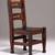 c1900 Michigan Chair Co. Antique Mission Cut Out Side Arts & Crafts 2 thumbnail