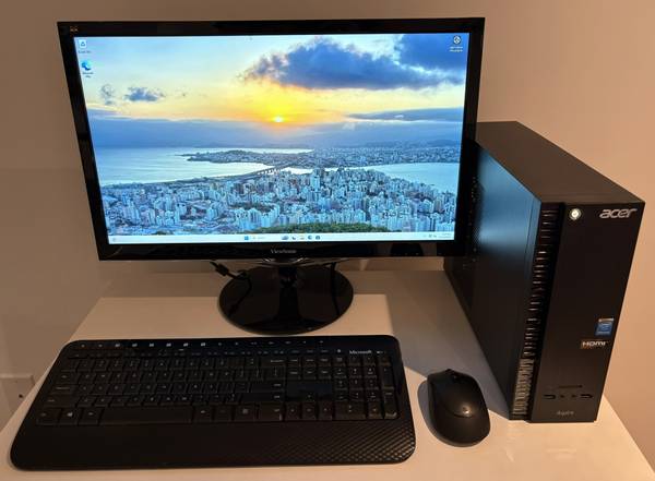 Desktop Computer with Windows 11 - Includes Monitor, Wireless Keyboard 1