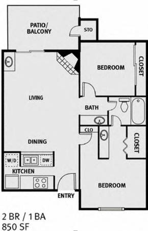 $1,195 / 2br - 850ft2 - Acceso controlado, chimenea de leña, armarios amplios (Lake Highlands)63846411388163124