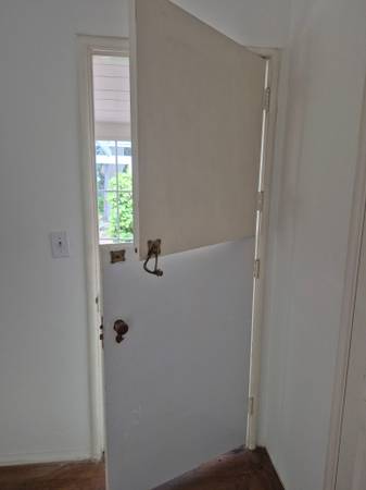 FLASH SALE!!! 32x80”  Dutch door with cool hardware 1