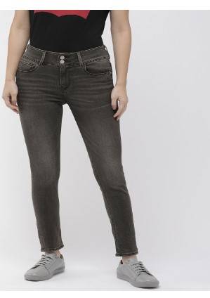 Levis Women Grey 721 Skinny Jeans Fit High-Rise Clean Look Stretchable 1