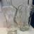 VINTAGE CLEAR GLASS MALE & FEMALE TORSO VASES 1 thumbnail