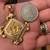 18K Italian SOLID yellow Gold Pendant for Madonna of Pompeii 10 thumbnail