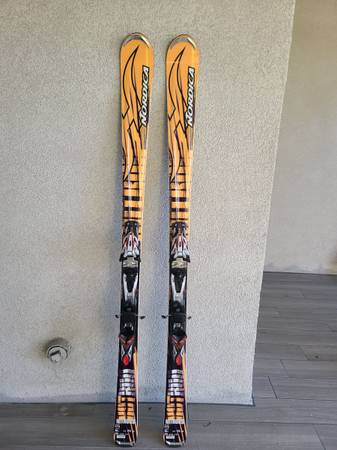 170 cm Nordica Nitrous Skis With Marker Bindings 1