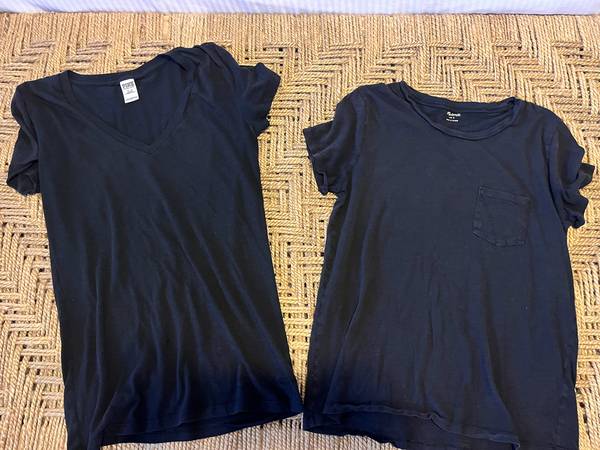 2 Women's Black Shirts - Victoria's Secret PINK & Madewell - ONLY $10 1