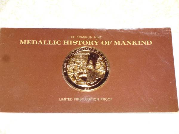 12 Franklin Mint Medallic History Of Mankind Silver Coins--Price Drop 1