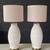 Pair of Mid-Century Modern Gesso & Brass Accent Table Lamps, c.1960’s 3 thumbnail