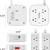 6 Ft Surge Protector Power Strip - 8 Widely Outlets with 4 USB Ports 7 thumbnail
