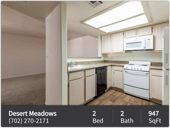 $1,550 / 2br - 947ft2 - Your next chapter starts now: Perfect 2 BR, 2 BA spaces. (Las Vegas)63907026493315120
