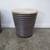 Ribbed Base Side Table w/ Round Marble Top 24" D x 29" H 3 thumbnail