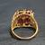 Vintage Natural Oval Rhodolite Garnet 14K Gold Ring 8 thumbnail
