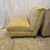 Pair of 2 Heywood Wakefield Mid Century Yellow Silk Slipper Chairs 6 thumbnail