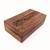 Carved Wooden Box with Brass Inlay & Divided Interior Compartments 3 thumbnail