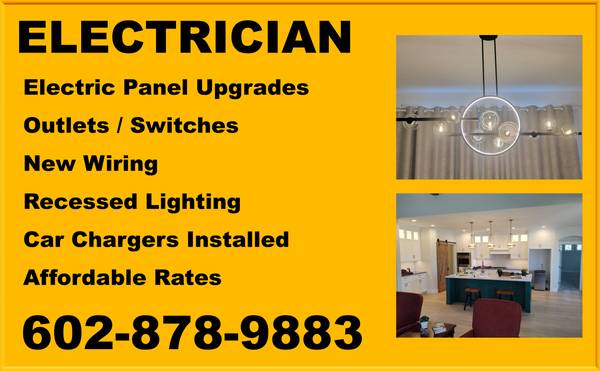 ELECTRICIAN - 602-878-9883 - FAST SERVICE - SAFE INSTALLS 1