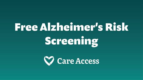 9/25-9/27: Free Alzheimer's Risk Screening 1