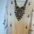 Ivory Beaded Gota Embroidery Tunic from India, Princess" 7 thumbnail