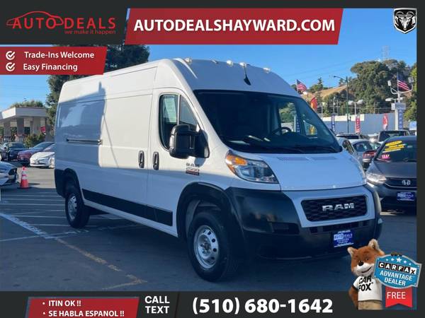 2022 Ram ProMaster Cargo Van 2500 High Roof Van 3D 3 D 3-D - $26,999 (Auto Deals)63487133742083122