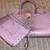 Dasein large handbag with wallet purple pu leather used good condition 1 thumbnail