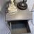 Gray 2 Tier Wood Night Stand w/ USB Ports &  Electric Plug 4 thumbnail