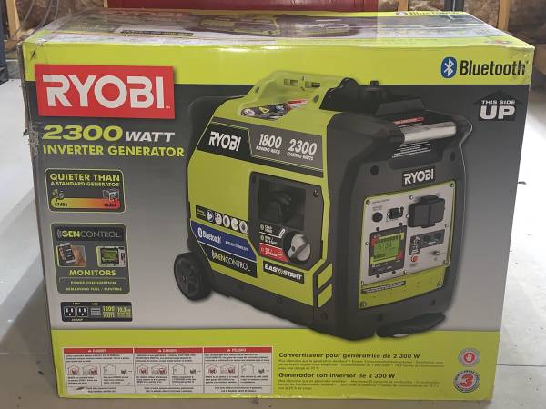 Ryobi 2300W Inverter Generator UNOPENED! 1