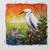 Colorful Framed Egret Wall Art 2 thumbnail