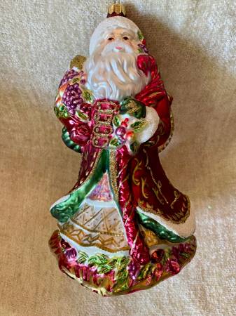 Fitz and Floyd Renaissance Santa Christmas ornament 1