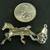 Vintage HORSE & SULKY Sterling Silver Pin Pendant 2 thumbnail