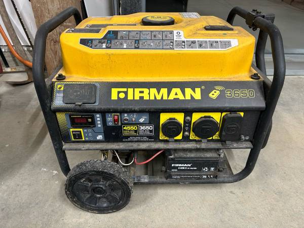 Firman 3650 portable generator 1