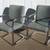 Pair Vintage Cantilever Chairs Mid Century Modern Milo Baughman style 9 thumbnail