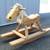 🐴 Vintage Solid Oak Wooden Rocking Horse – Amish Made Bring 10 thumbnail