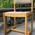 Upholstered Red Oak Side Chair w/Sled Base, Modu-Form-like, Earlier 1 thumbnail