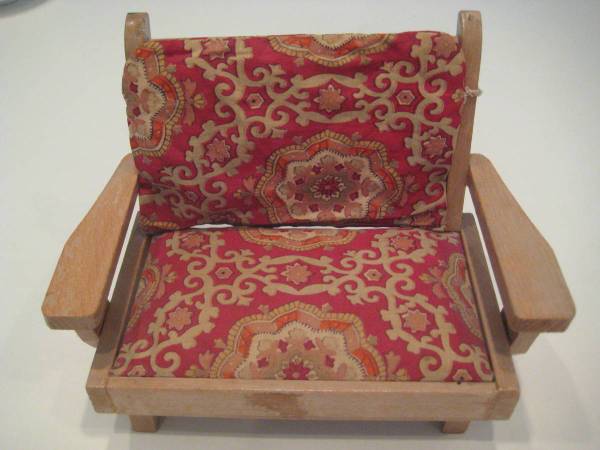 Vintage Doll Loveseat 1