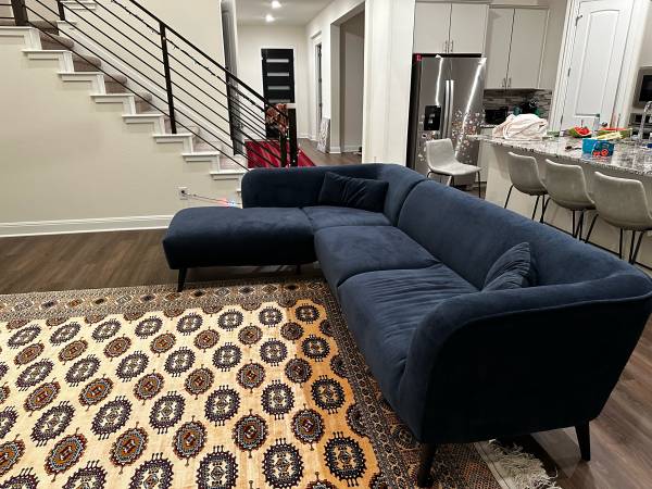 Navy blue sofa 1
