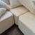 Modern Sectional Sofa – Modular Design, Cream Corduroy 3 thumbnail