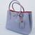 PRADA Saffiano Leather Double Tote  Violet blue 3 thumbnail
