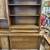 Vintage Mid Century Cane and Walnut Wood Hutch/Bar Cabinet/Bookcase 4 thumbnail